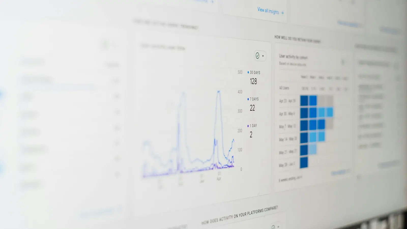 rows of customer data on a screen